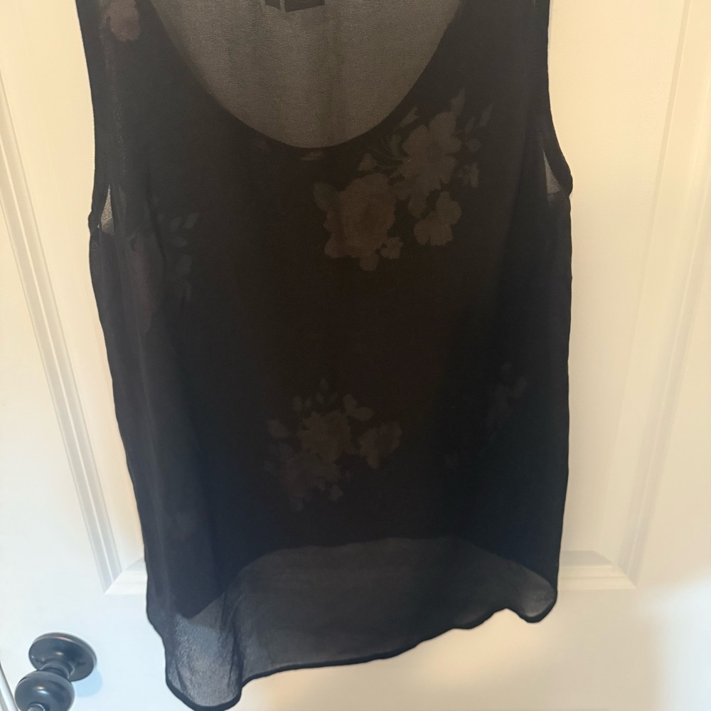 Paper Crane Black Floral Tank Top - Picture 6 of 6